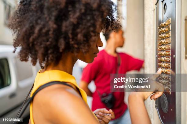 Someone Ringing The Bell Ringing A Door Bell Photos and Premium High Res Pictures - Getty Images