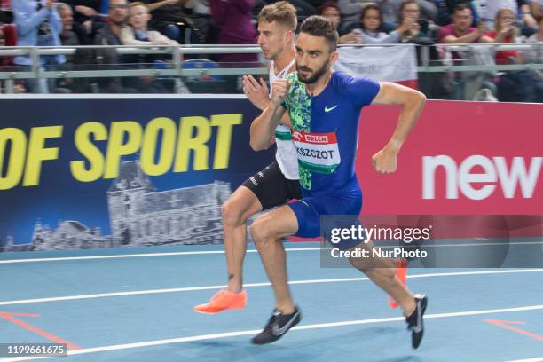 Adam Kszczot ,Marcin Lewandowski compete during indoor Copernicus Cup on February 8, 2020 in Torun, Poland.