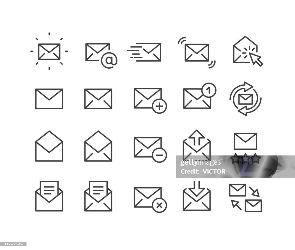 Mail Icons - Classic Line Series