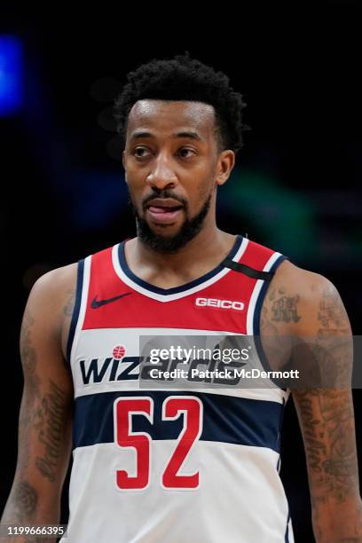 Jordan McRae of the Washington Wizards looks on in the second half against the Atlanta Hawks at Capital One Arena on January 10, 2020 in Washington,...