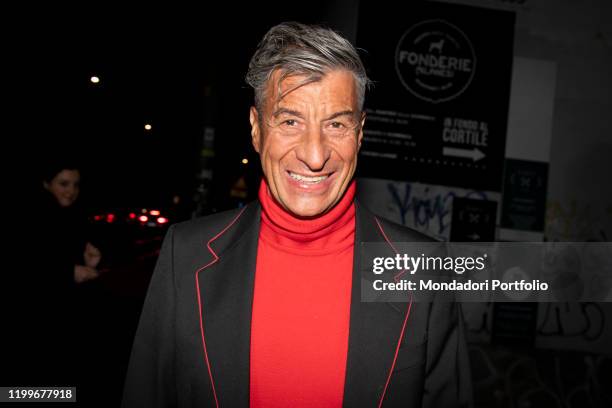 Italian artist Maurizio Cattelan guest at Gucci's private party at the end of the Milano Fashion Week Men's 2020. Milan , January 14th, 2020