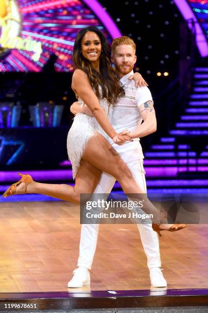 Alex Scott and Neil Jones during the Strictly Come Dancing Arena Tour 2020 at Arena Birmingham on January 15, 2020 in Birmingham, England.