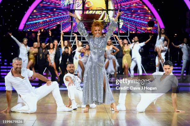 Joshua Keefe, Stacey Dooley and Jake Leigh during the Strictly Come Dancing Arena Tour 2020 at Arena Birmingham on January 15, 2020 in Birmingham,...