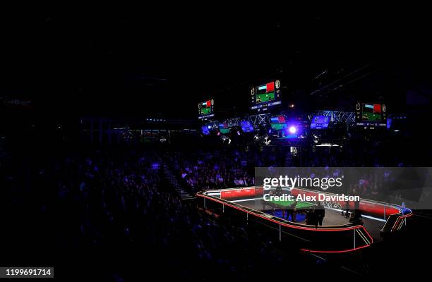 General view during the 1st round match between Jack Lisowski and Kyren Wilson on Day Four of the Dafabet Masters at Alexandra Palace on January 15,...