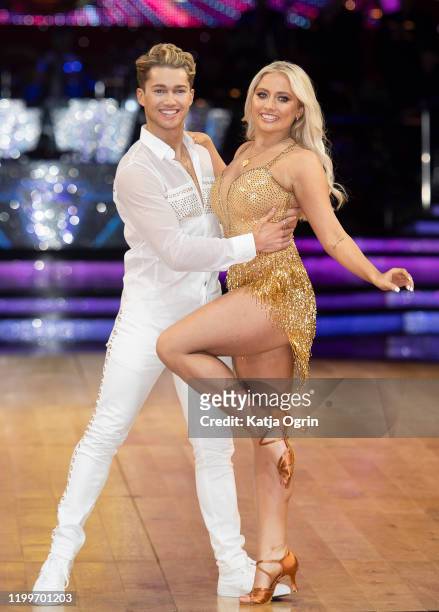 Pritchard and Saffron Barker during the Strictly Come Dancing Arena Tour 2020 photocall at Arena Birmingham on January 15, 2020 in Birmingham,...