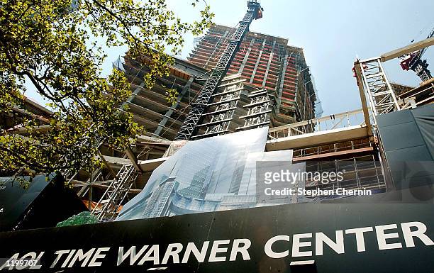 Construction continues on the 2.1 million-square foot AOL Time Warner Center August 2 at New York's Columbus Circle. The U.S. Security and Exchange...