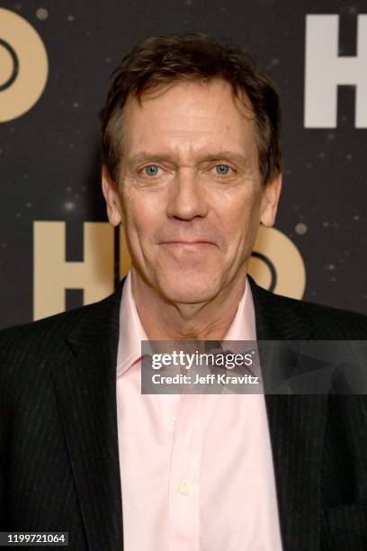 Hugh Laurie of 'Avenue 5' poses in the green room during the 2020 Winter Television Critics Association Press Tour at The Langham Huntington,...