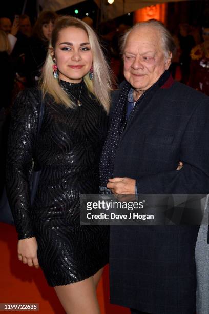 Sir David Jason with his daughter Sophie Mae attends Cirque du Soleil's "LUZIA" at Royal Albert Hall on January 15, 2020 in London, England.