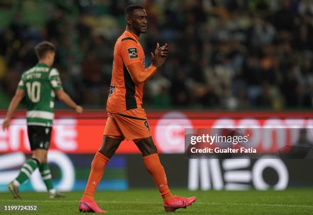 Jackson Martinez of Portimonense SC during the Liga NOS match between Sporting CP and Portimonense SC at Estadio Jose Alvalade on February 9, 2020 in...