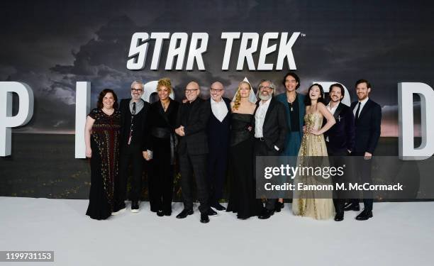 Kirsten Beyer, Alex Kurtzman, Michelle Hurd, Sir Patrick Stewart, Akiva Goldsman, Jeri Ryan, Michael Chabon, Evan Evagora, Isa Briones, Jonathan Del...