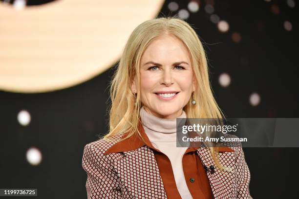 Nicole Kidman of "The Undoing" speaks during the HBO segment of the 2020 Winter TCA Press Tour at The Langham Huntington, Pasadena on January 15,...