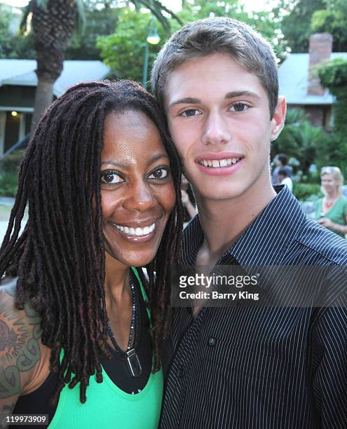 Actress/comic Debra Wilson and actor Jamen Krause attend the Los Angeles Philharmonic and Venice Magazine's 11th Annual Hollywood Bowl Pre-Concert...