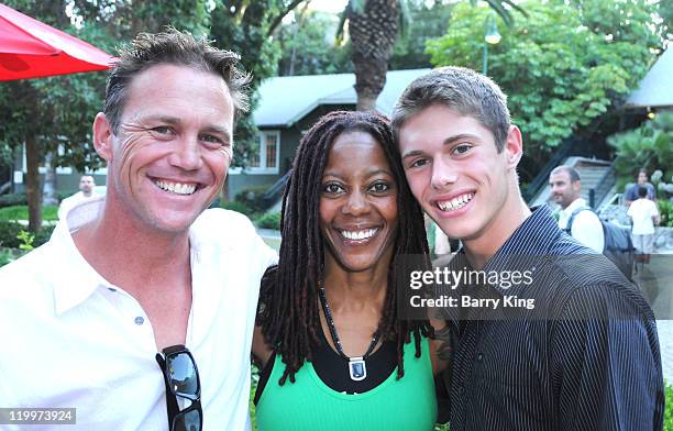 Actor Brian Krause, actress Debra Wilson and actor Jamen Krause attend the Los Angeles Philharmonic and Venice Magazine's 11th Annual Hollywood Bowl...