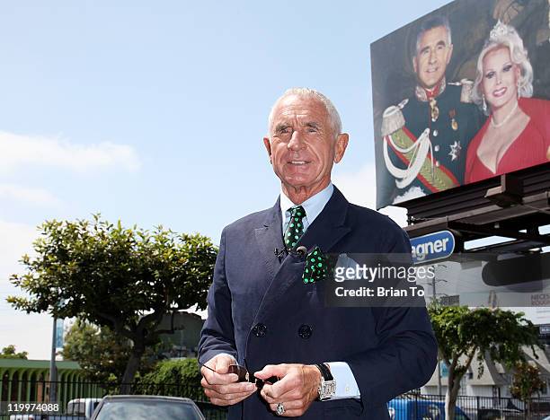 Prince Frederic Von Anhalt attends Zsa Zsa Gabor And Prince Frederic Von Anhalt 25th Wedding Anniversary Billboard Unveiling And Press Conference on...