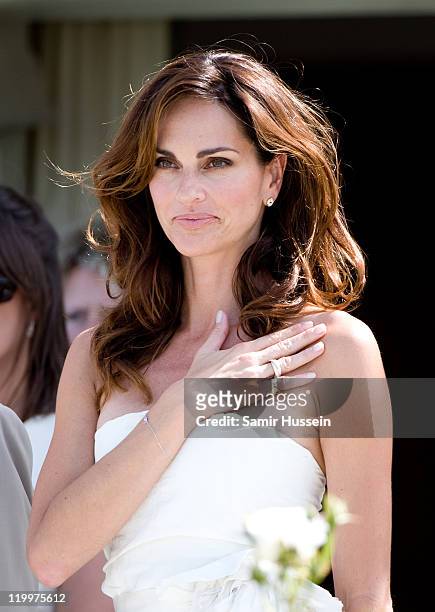 Tasha De Vasconcelos attends the Cartier International Polo Day at Guards Polo Club on July 24, 2011 in Egham, England.