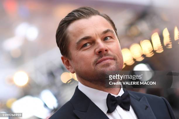 Actor Leonardo DiCaprio arrives for the 92nd Oscars at the Dolby Theatre in Hollywood, California on February 9, 2020.