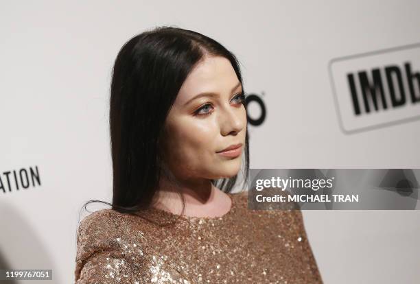Actress Michelle Trachtenberg attends the 28th Annual Elton John AIDS Foundation Academy Awards Viewing Party on February 9, 2020 in West hollywood,...