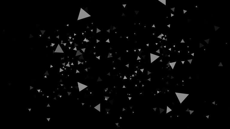 Triangle Moveing Black background and multiple moving triangles 동영상 (1199781819) - 게티이미지뱅크