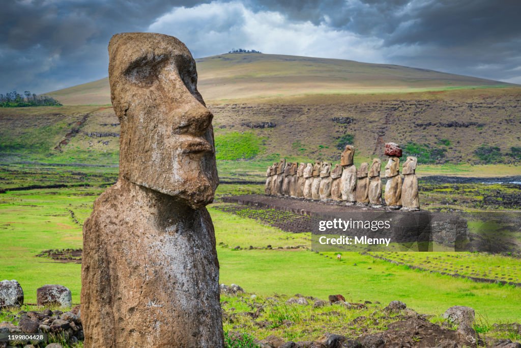 Ilha de Páscoa Ahu Tongariki Viajando Moai Rapa Nui