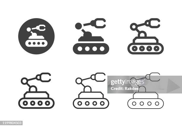 mars rover icons - multi series - southeast asia satellite stock illustrations