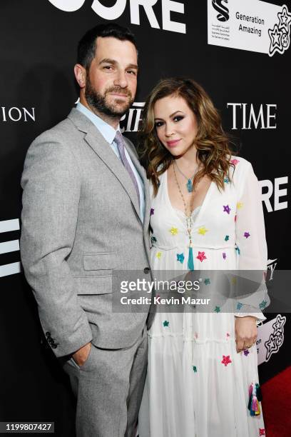 Dave Bugliari and Alyssa Milano attend CORE Gala: A Gala Dinner to Benefit CORE and 10 Years of Life-Saving Work Across Haiti & Around the World at...