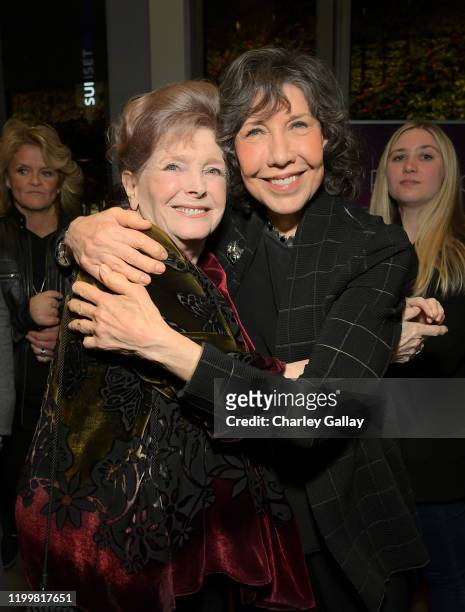 Millicent Martin and Lily Tomlin attend a special screening of "Grace and Frankie Season 6", presented by Netflix, on January 15, 2020 in Los...