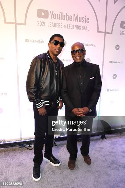 Babyface and L.A. Reid attend YouTube Music 2020 Leaders & Legends Ball at Atlanta History Center on January 15, 2020 in Atlanta, Georgia.