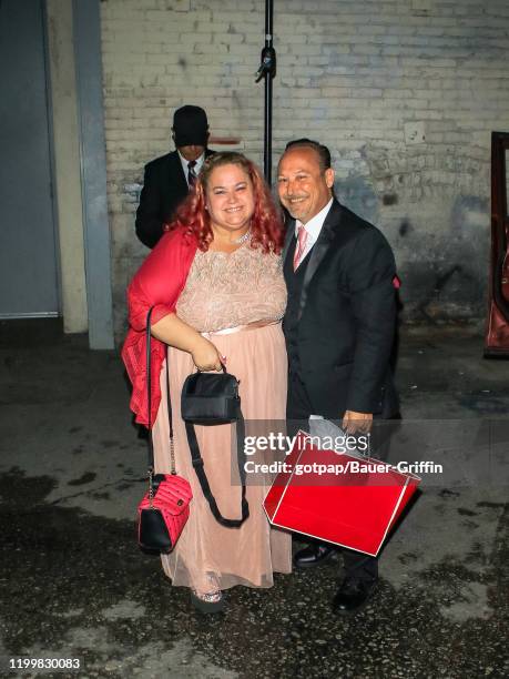 Keith Coogan and Kristen Shean are seen on February 09, 2020 in Los Angeles, California.