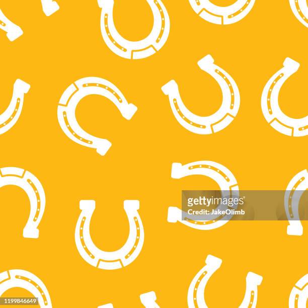 ilustraciones, imágenes clip art, dibujos animados e iconos de stock de silueta de patrón de herradura - horseshoe