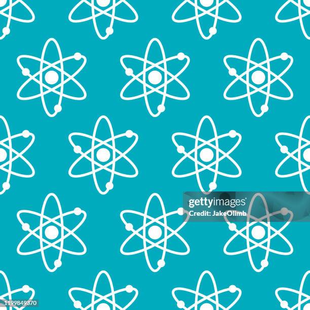 atom pattern silhouette - cell structure stock illustrations