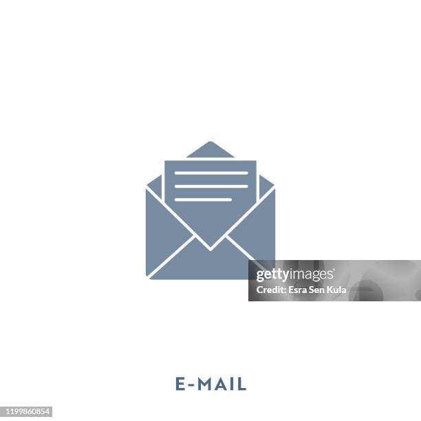 stockillustraties, clipart, cartoons en iconen met e-mail mono kleur plat pictogram. pixel perfect. - newsletter icon