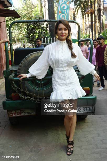 Shraddha Kapoor attends the "Street Dancer3D" film photocall at Taarak Mehta ka Oolta Chashma set on January 16,2020 in Mumbai, India