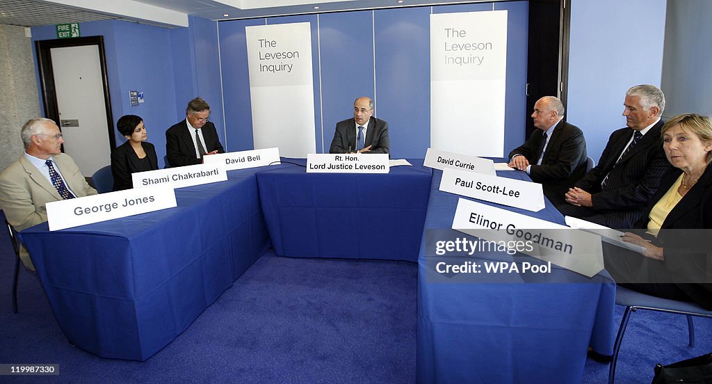 Lord Justice Leveson Convenes First Formal Phone-hacking Inquiry Meeting