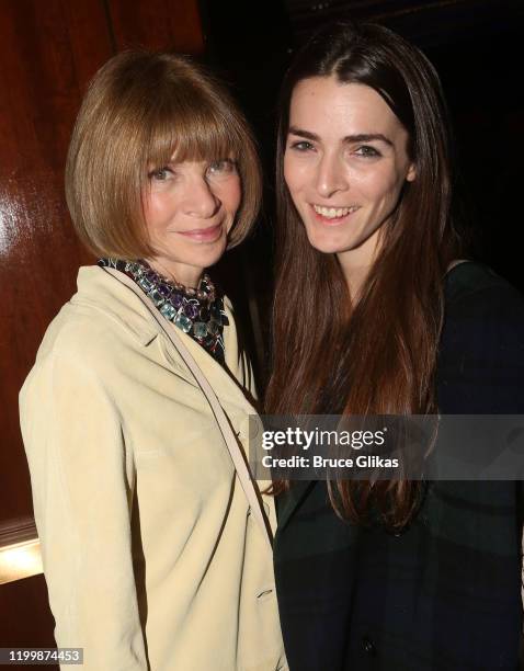 Anna Wintour and daughter Bea Shaffer Carrozzini pose at the opening night of the new play "My Name Is Lucy Barton" on Broadway at The Samuel J....