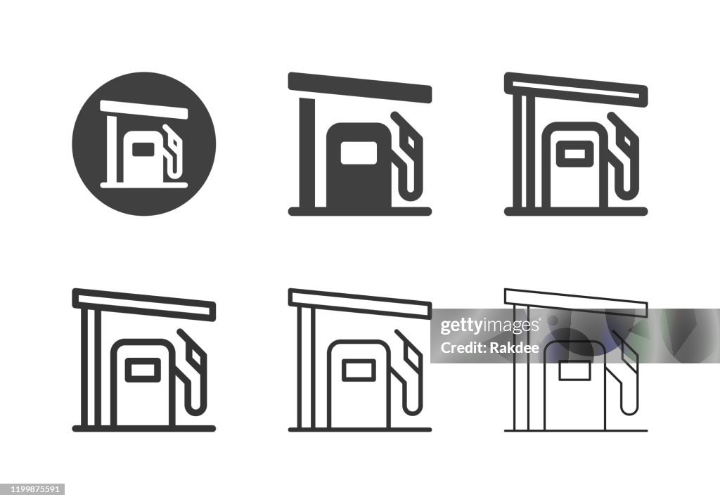 Gas Station Icons - Multi Series