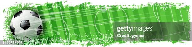 green soccer banner - soccer background stock illustrations