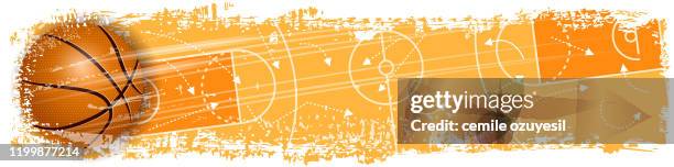 basketball-scoring-banner - basketball stock-grafiken, -clipart, -cartoons und -symbole