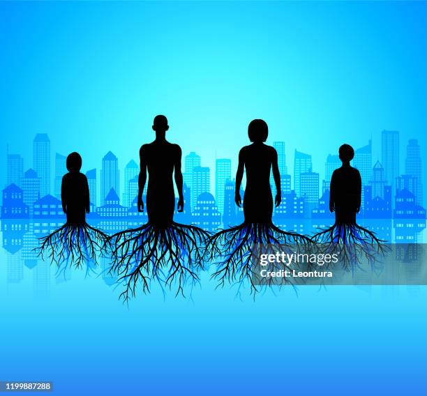 family tree - genetic family tree stock illustrations