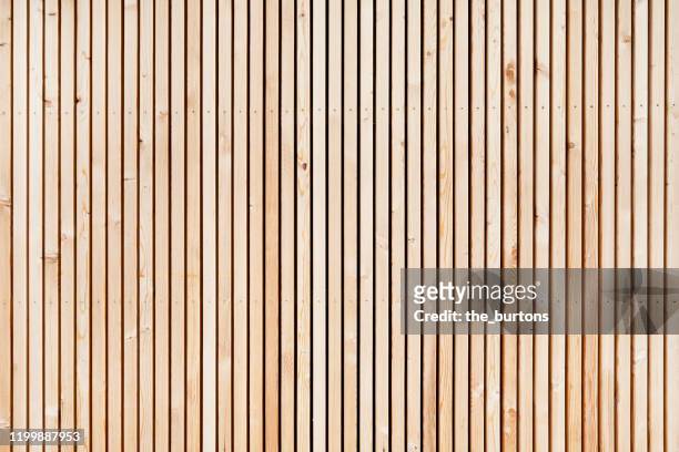 full frame shot of wooden wall - madera fotografías e imágenes de stock