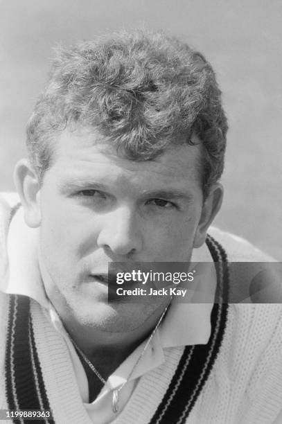 Craig McDermott of the Australian cricket team, 16th May 1985. The Australians are touring England to play a six-match Test series and three One Day...