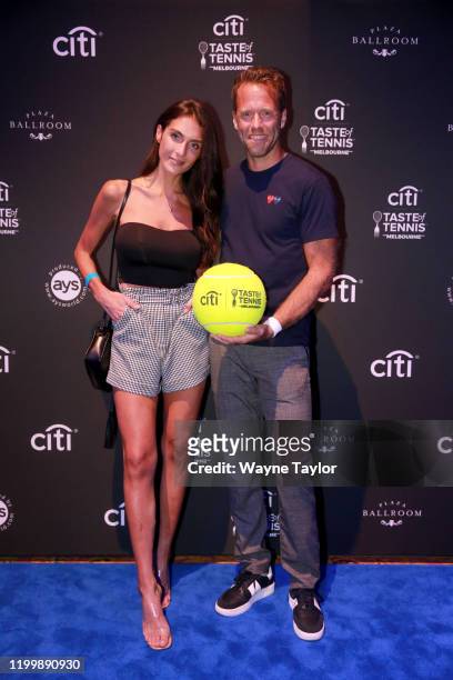 Tina and Robert Lindstedt attends the Citi Taste of Tennis Melbourne Exclusive on January 16, 2020 in Melbourne, Australia.