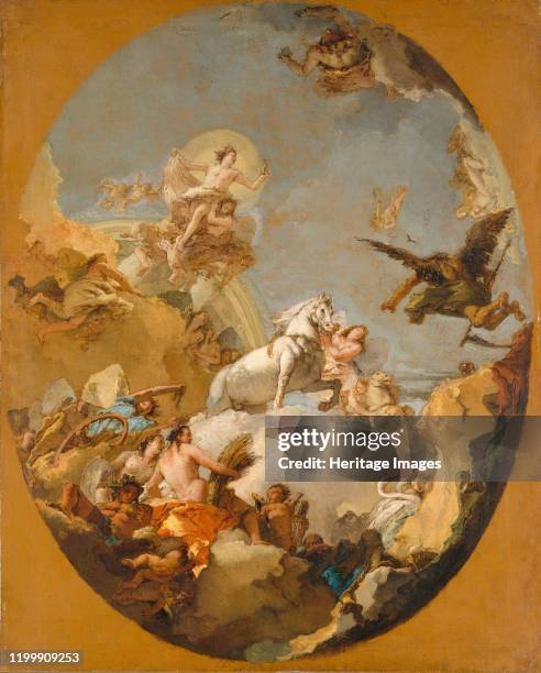 The Chariot of Aurora, 1760s. Artist Giovanni Battista Tiepolo.