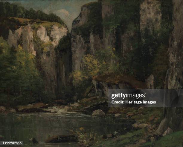 River and Rocks, 1873-77. Artist Gustave Courbet.