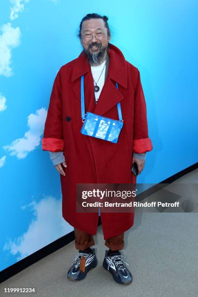 Artist Takashi Murakami attends the Louis Vuitton Menswear Fall/Winter 2020-2021 show as part of Paris Fashion Week on January 16, 2020 in Paris,...
