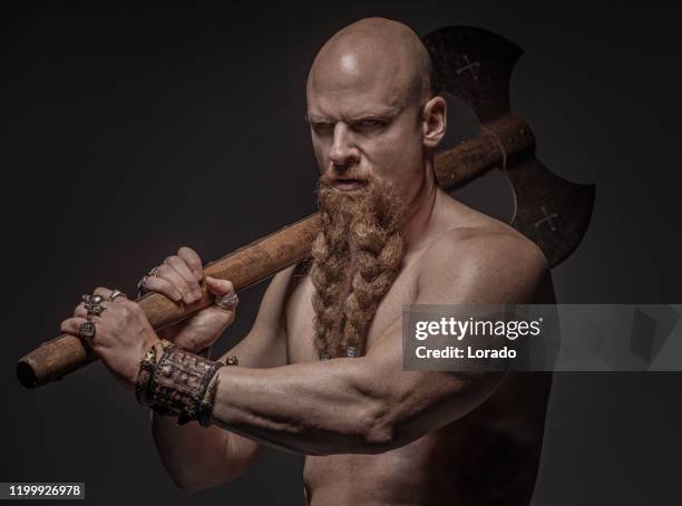 warrior king - barbarian stock pictures, royalty-free photos & images