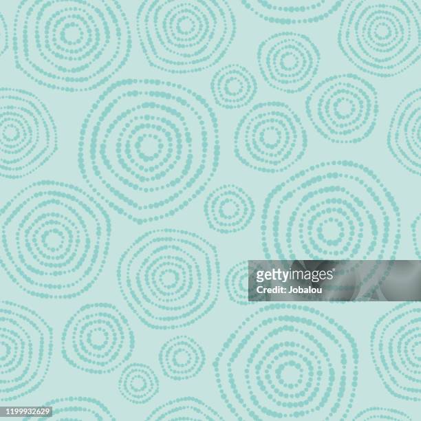 circles nature seamless background pattern - floral pattern stock illustrations