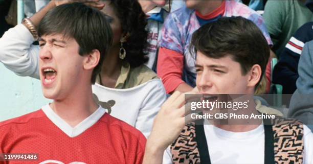 The movie "Ferris Bueller's Day Off", written and directed by John Hughes. Seen here from left, Alan Ruck as Cameron Frye and Matthew Broderick as...