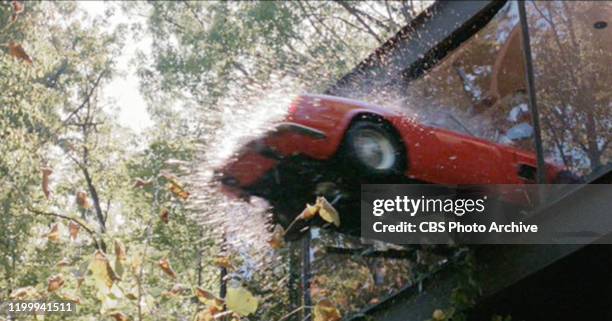 The movie "Ferris Bueller's Day Off", written and directed by John Hughes. Seen here, a red 1961 Ferrari 250 GT California Spyder convertible...