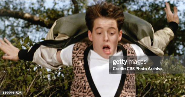 The movie "Ferris Bueller's Day Off", written and directed by John Hughes. Seen here, Matthew Broderick as Ferris Bueller racing home. Initial...