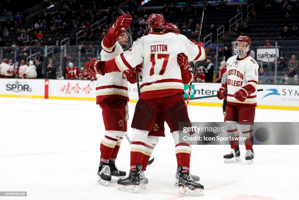 COLLEGE HOCKEY: FEB 10 Beanpot Tournament - Consolation Game - Boston College v Harvard